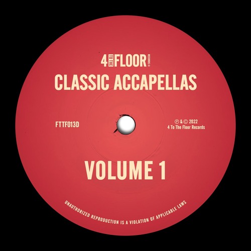 VA - 4 To The Floor Accapellas, Vol. 1