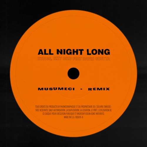 David Guetta, Kungs, Izzy Bizu - All Night Long (Musumeci Remix)